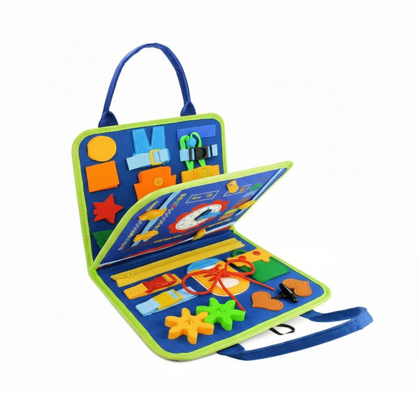 Busy Montessori Sensory Book – Portable Activity Kit for Toddlers