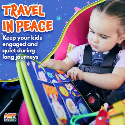 Busy Montessori Sensory Book – Portable Activity Kit for Toddlers