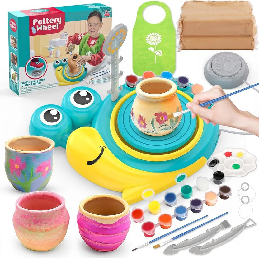 Pottery Wheel for Kids All-in-One Art Kit