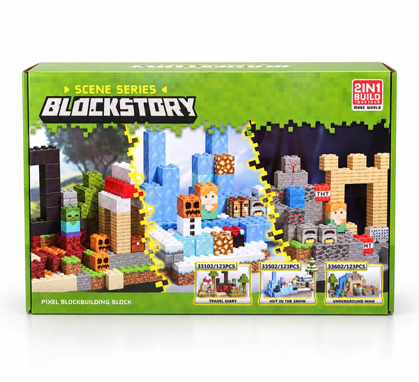 Blockstory Pixel Building Blocks β Hands-On STEM World Construction Set