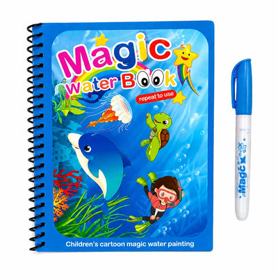 Magic Water Book – Reusable Unicorn Coloring & Painting Book for Kids
