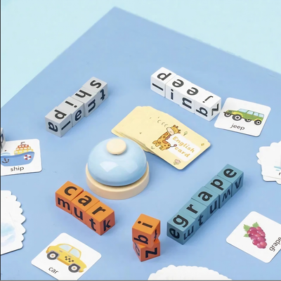 Early Education Spelling Blocks Game with Buzzer