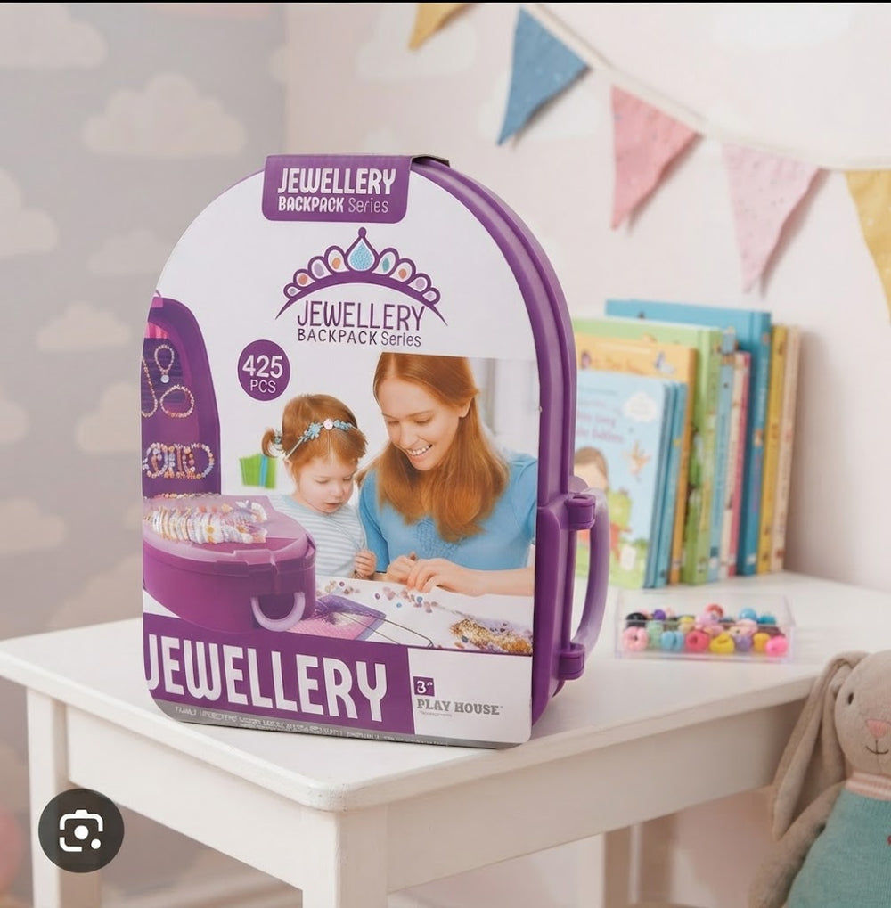 Jewellery Backpack Series โ 425Pcs Bead & Jewellery Making Set for Kids