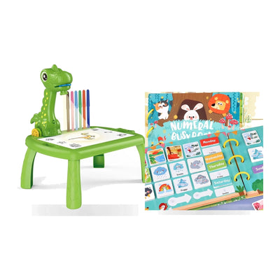 Creative Trace & Motor Skills Pack (Projector Table + Busy Book 4-Page) - Photo 1