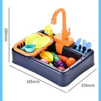 Kids Pretend Play Kitchen Set – Interactive Dishwasher & Water Sink Toy