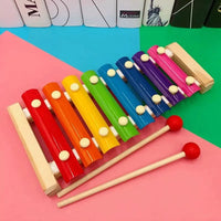 Kids Wooden Xylophone – Rainbow Musical Toy for Toddlers & Preschoolers