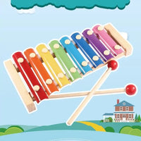 Kids Wooden Xylophone – Rainbow Musical Toy for Toddlers & Preschoolers