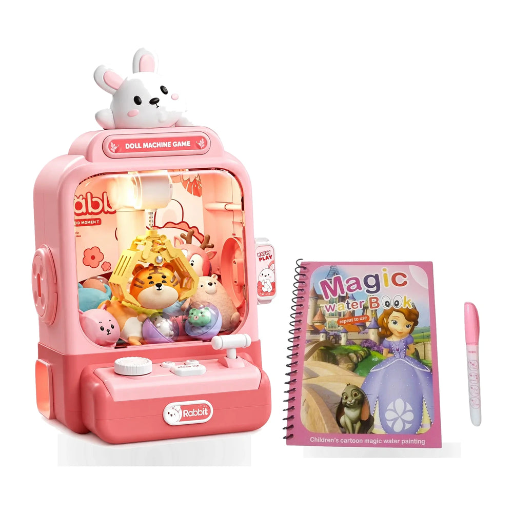 Rabbit Claw Machine Mini Arcade & Reusable Magic Water Art Duo - Photo 1