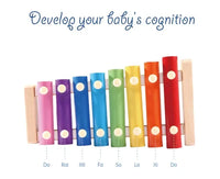 Kids Wooden Xylophone – Rainbow Musical Toy for Toddlers & Preschoolers