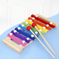Kids Wooden Xylophone – Rainbow Musical Toy for Toddlers & Preschoolers