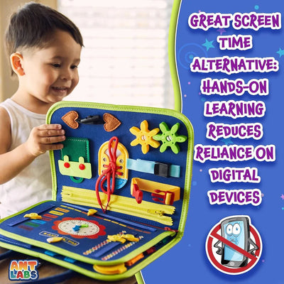 Busy Montessori Sensory Book – Portable Activity Kit for Toddlers