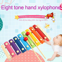 Kids Wooden Xylophone – Rainbow Musical Toy for Toddlers & Preschoolers