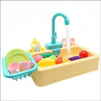 Kids Pretend Play Kitchen Set – Interactive Dishwasher & Water Sink Toy