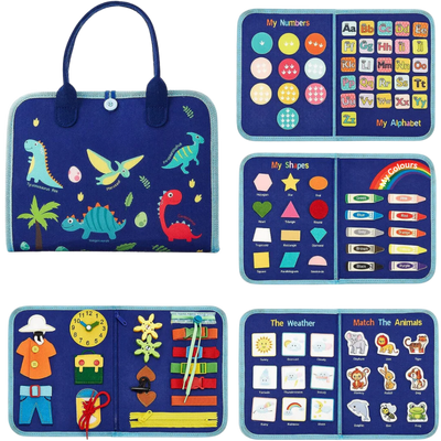 Busy Montessori Sensory Book – Portable Activity Kit for Toddlers