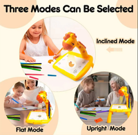 Giraffe Glow and Graffiti Study Table for Kids