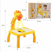 Giraffe Glow and Graffiti Study Table for Kids