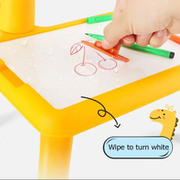 Giraffe Glow and Graffiti Study Table for Kids