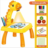Giraffe Glow and Graffiti Study Table for Kids