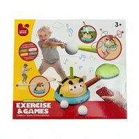 HoneyBee 4-in-1 Activity Toy – Ring Toss, Baseball, Rocket & Jump Game