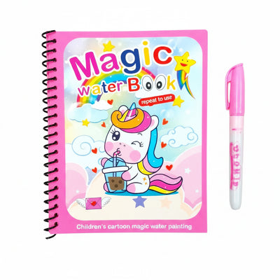 Magic Water Book – Reusable Unicorn Coloring & Painting Book for Kids