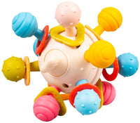 Spinning Puffer Fish Sensory Rattle Toy for Babies