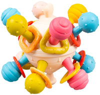 Spinning Puffer Fish Sensory Rattle Toy for Babies