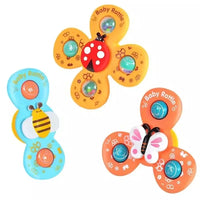 Baby Spinner Suction Toy Set – Sensory Rattle Toy For Infants