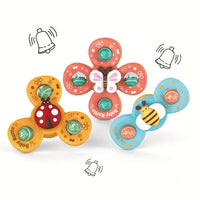 Baby Spinner Suction Toy Set – Sensory Rattle Toy For Infants