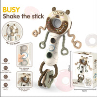 Busy Bear Shake Rattle Toy for Babies