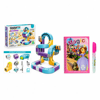 Magnetic Track Go! Anti-Gravity Train & Reusable Magic Water Book Set - Photo 1