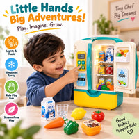 Screen-Free Culinary Role Play with Multi-Function Kitchen Refrigerator