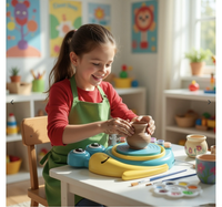 Pottery Wheel for Kids All-in-One Art Kit