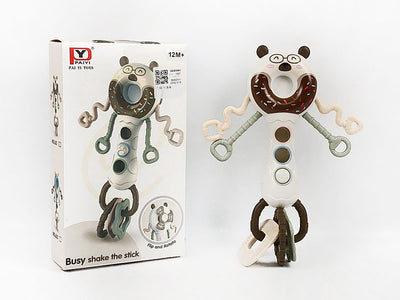 Busy Bear Shake Rattle Toy for Babies